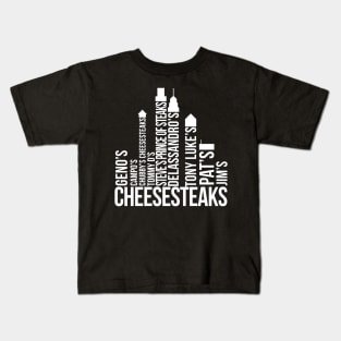 The Cheesesteaks of Philadelphia - White Kids T-Shirt